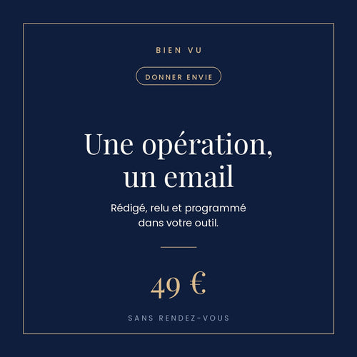 Campagne email ponctuelle, Bien Vu
